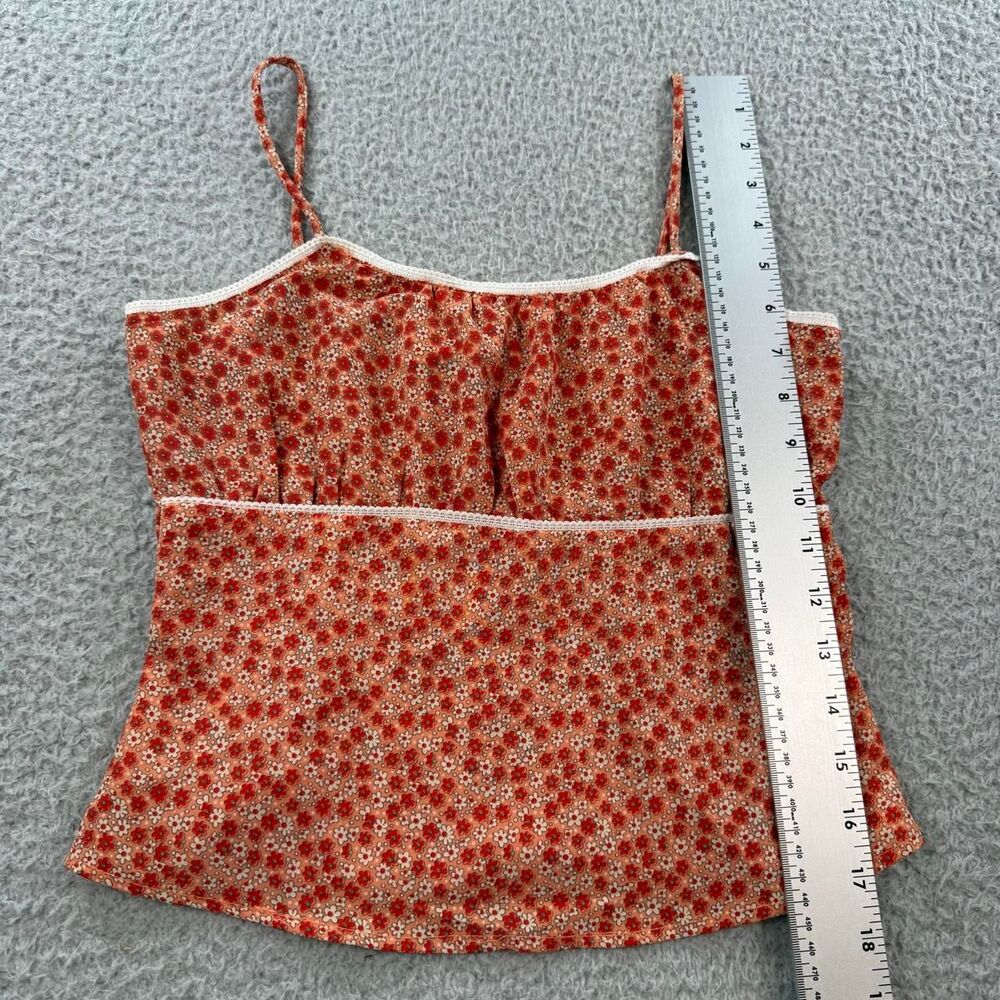 Y2K 579 orange & red milkmaid cami tank top - Picture 8 of 8